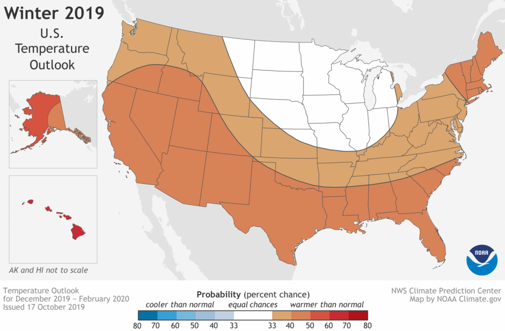 IMAGE - for 101719 - U.S. map - Temperatures likely - Winter Outlook 2019 - Climate.gov - Landscape NATIVE inset.png