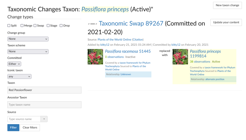 Screenshot2024-06-07at10-31-00TaxonomicChangesTaxonPassifloraprinceps(Active)quotiNaturalist.thumb.png.dae858b655a4f83e9934174ec9fe2d01.png