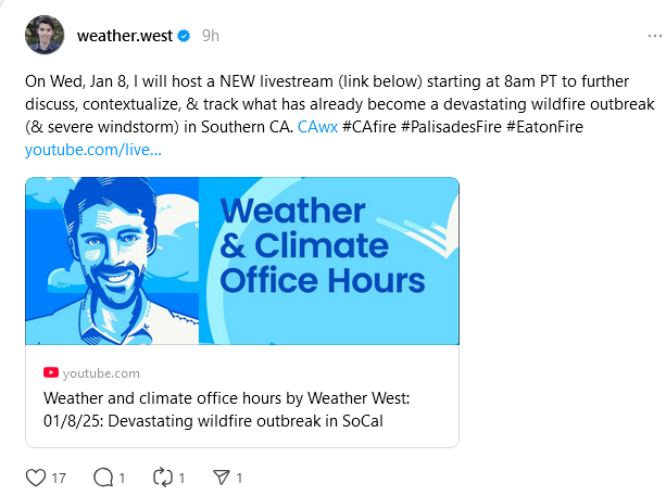 Screenshot2025-01-08at08-46-30OnWedJan8IwillhostaNEWlivestream(linkbelow)startingat8amPTtofurtherdis-readybecomeadevastatingwildfireoutbreak(severewindstorm)....png.7a26db2e4948023f756437b93df6a454.png